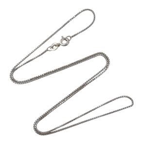 Vintage Sterling Silver 925 Box Link Chain Necklace 18"